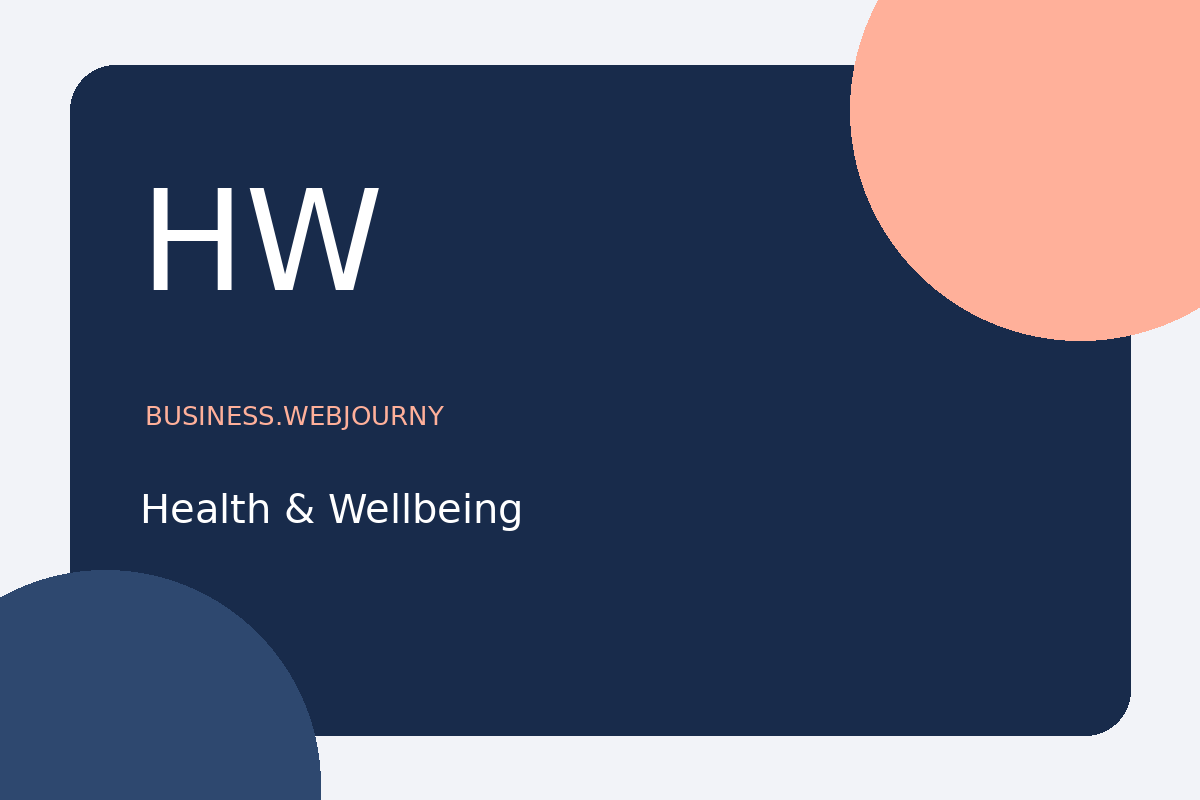 Health & Wellbeing — category artwork